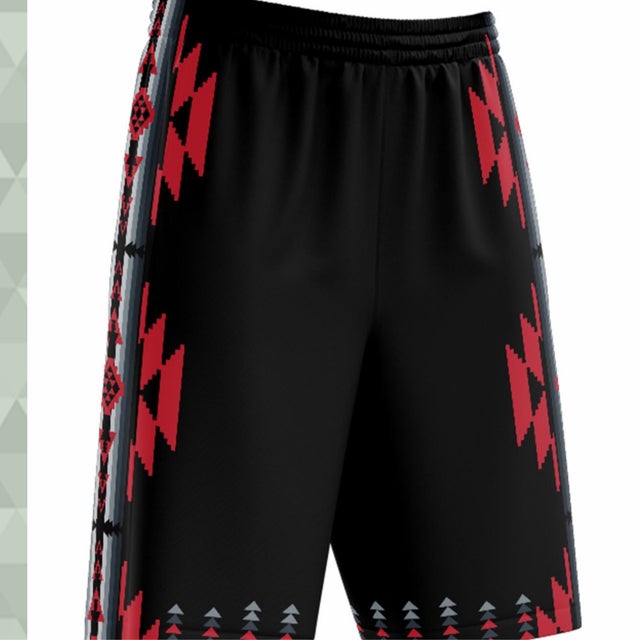 Native design basketball shorts hotsell